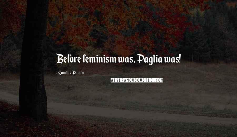 Camille Paglia Quotes: Before feminism was, Paglia was!