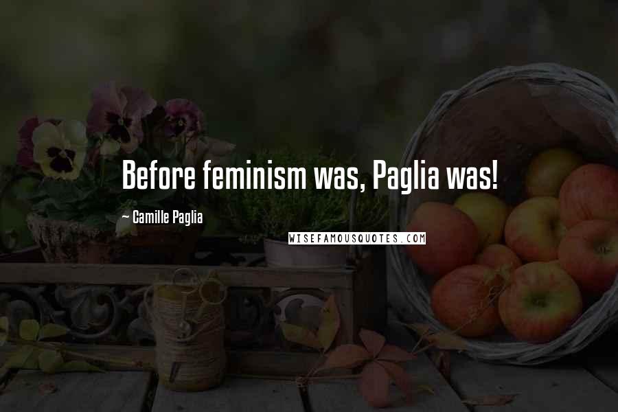 Camille Paglia Quotes: Before feminism was, Paglia was!