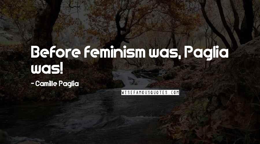 Camille Paglia Quotes: Before feminism was, Paglia was!