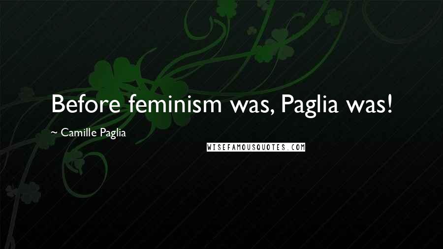 Camille Paglia Quotes: Before feminism was, Paglia was!