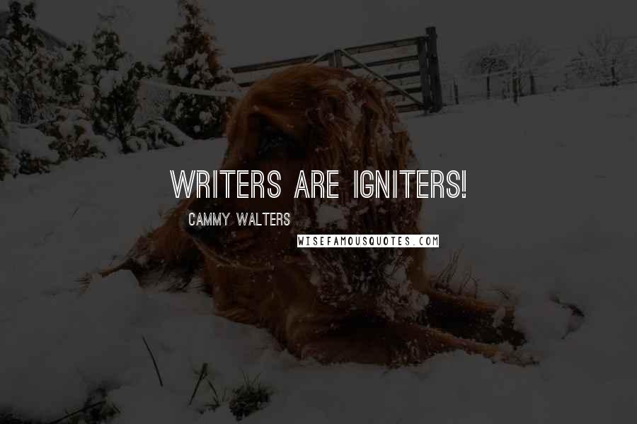 Cammy Walters Quotes: Writers are Igniters!