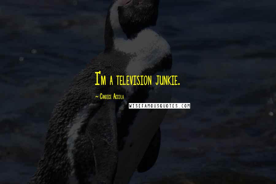 Candice Accola Quotes: I'm a television junkie.