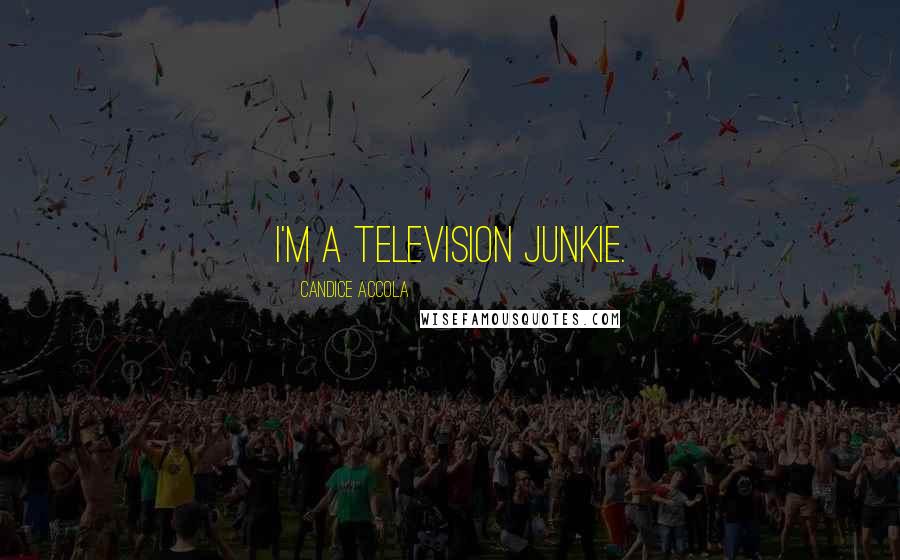 Candice Accola Quotes: I'm a television junkie.