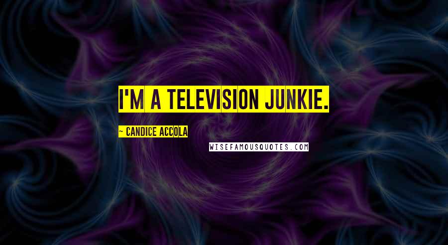 Candice Accola Quotes: I'm a television junkie.