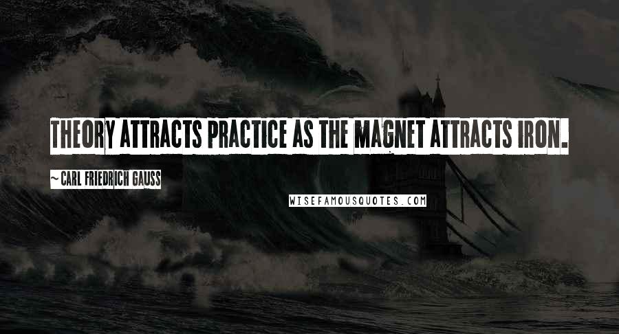 Carl Friedrich Gauss Quotes: Theory attracts practice as the magnet attracts iron.