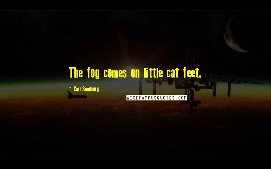Carl Sandburg Quotes: The fog comes on little cat feet.