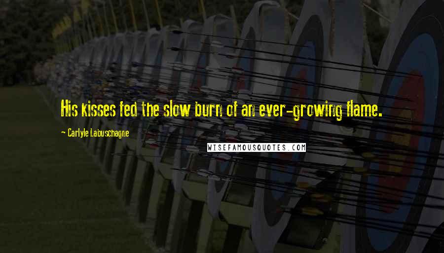 Carlyle Labuschagne Quotes: His kisses fed the slow burn of an ever-growing flame.