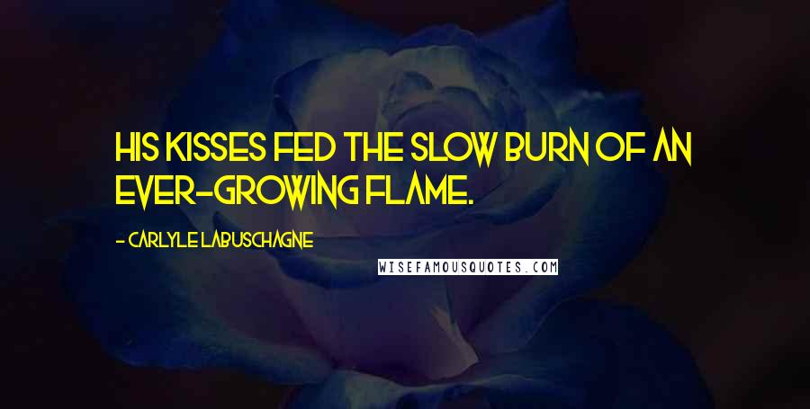 Carlyle Labuschagne Quotes: His kisses fed the slow burn of an ever-growing flame.