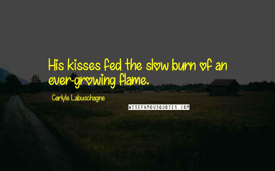 Carlyle Labuschagne Quotes: His kisses fed the slow burn of an ever-growing flame.