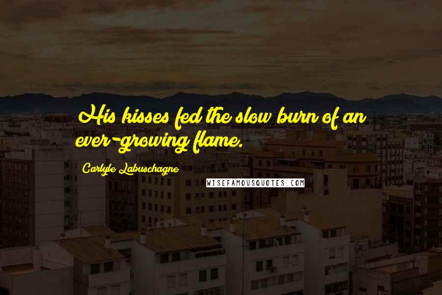 Carlyle Labuschagne Quotes: His kisses fed the slow burn of an ever-growing flame.