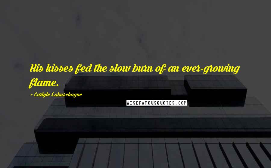 Carlyle Labuschagne Quotes: His kisses fed the slow burn of an ever-growing flame.
