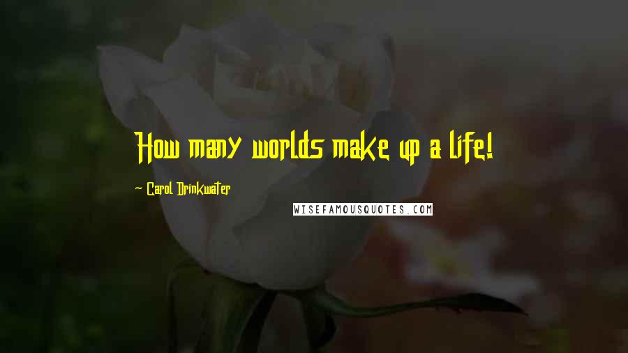 Carol Drinkwater Quotes: How many worlds make up a life!