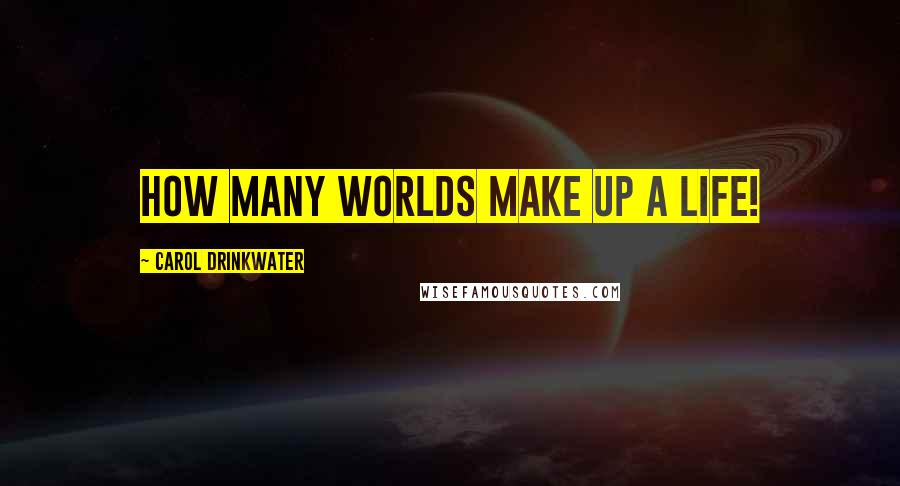 Carol Drinkwater Quotes: How many worlds make up a life!