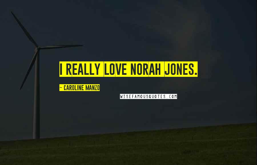 Caroline Manzo Quotes: I really love Norah Jones.