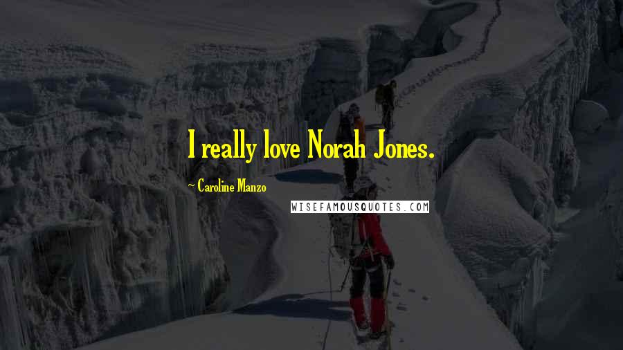 Caroline Manzo Quotes: I really love Norah Jones.