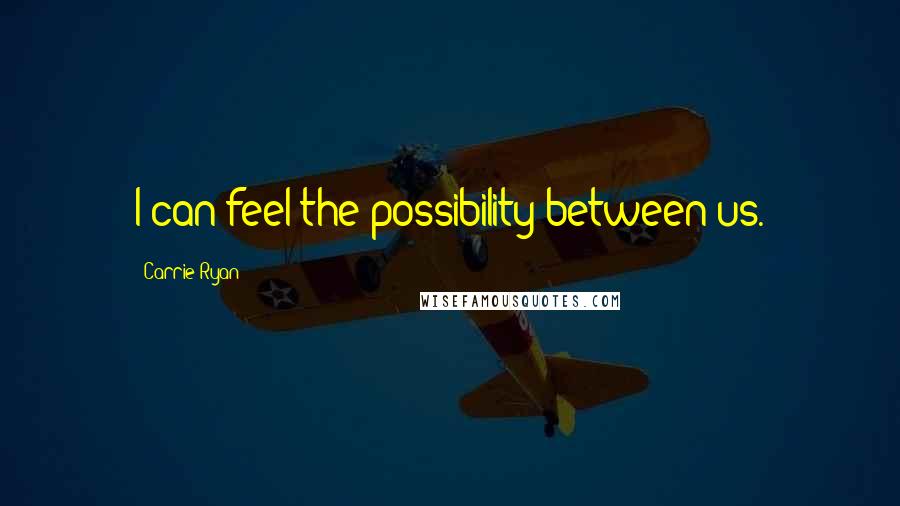 Carrie Ryan Quotes: I can feel the possibility between us.
