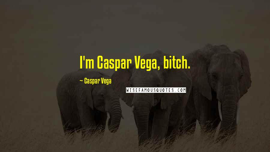 Caspar Vega Quotes: I'm Caspar Vega, bitch.