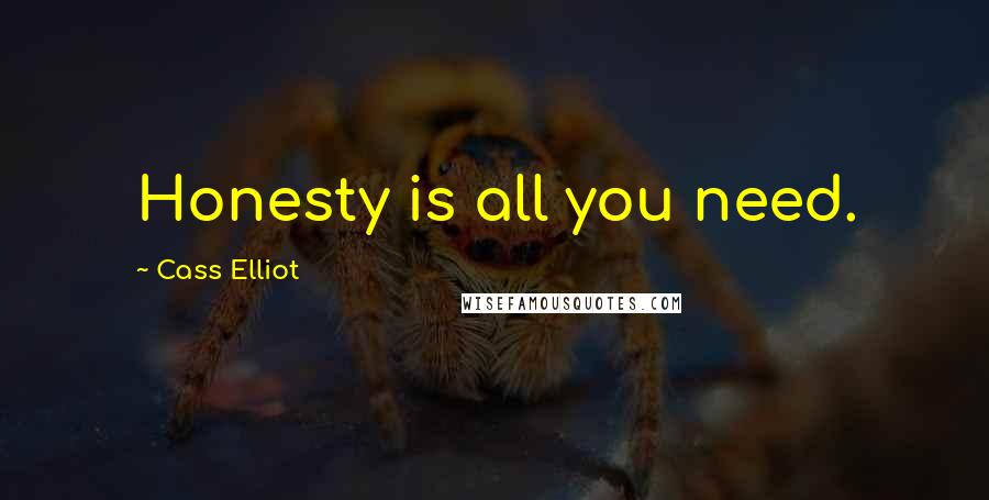 Cass Elliot Quotes: Honesty is all you need.