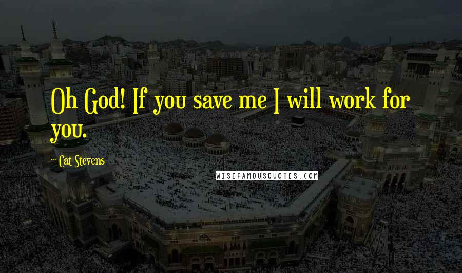 Cat Stevens Quotes: Oh God! If you save me I will work for you.