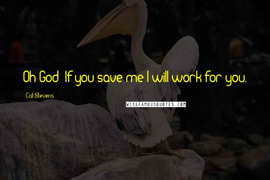 Cat Stevens Quotes: Oh God! If you save me I will work for you.