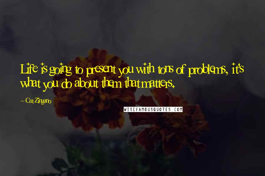 Cat Zingano Quotes: Life is going to present you with tons of problems, it's what you do about them that matters.