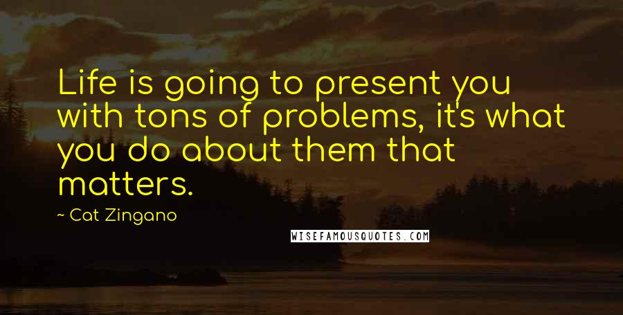 Cat Zingano Quotes: Life is going to present you with tons of problems, it's what you do about them that matters.