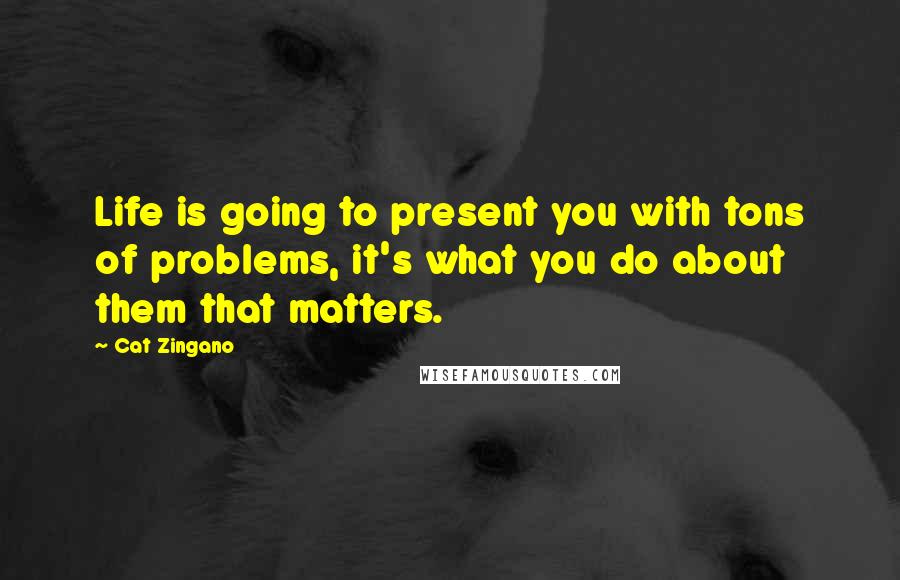 Cat Zingano Quotes: Life is going to present you with tons of problems, it's what you do about them that matters.