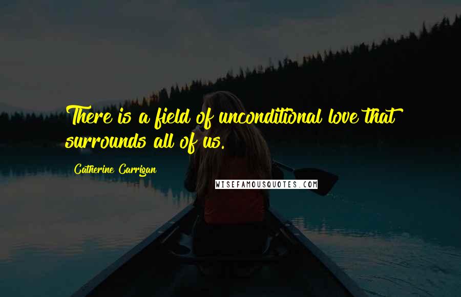 Catherine Carrigan Quotes: There is a field of unconditional love that surrounds all of us.