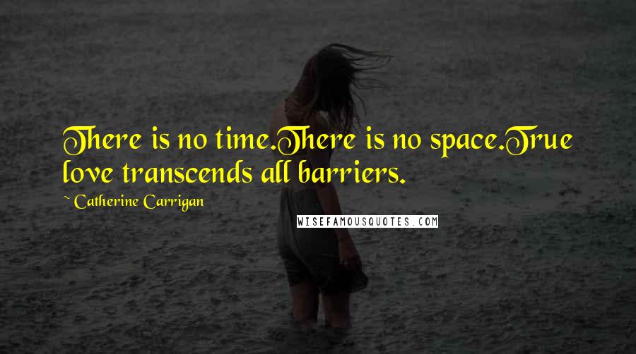 Catherine Carrigan Quotes: There is no time.There is no space.True love transcends all barriers.