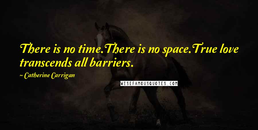 Catherine Carrigan Quotes: There is no time.There is no space.True love transcends all barriers.