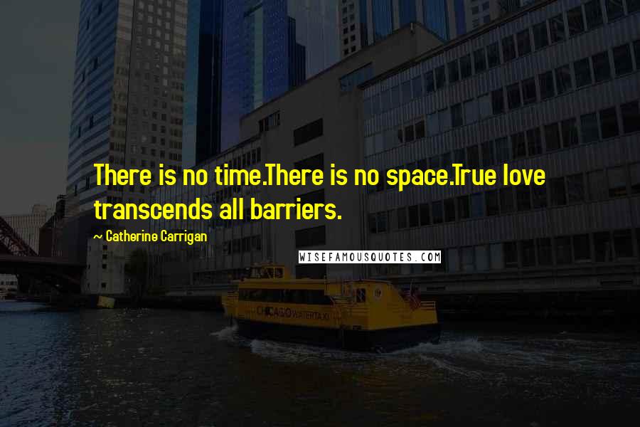 Catherine Carrigan Quotes: There is no time.There is no space.True love transcends all barriers.