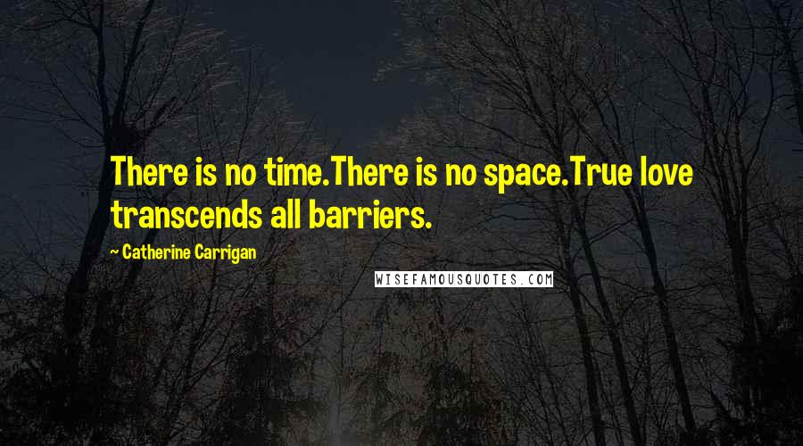 Catherine Carrigan Quotes: There is no time.There is no space.True love transcends all barriers.