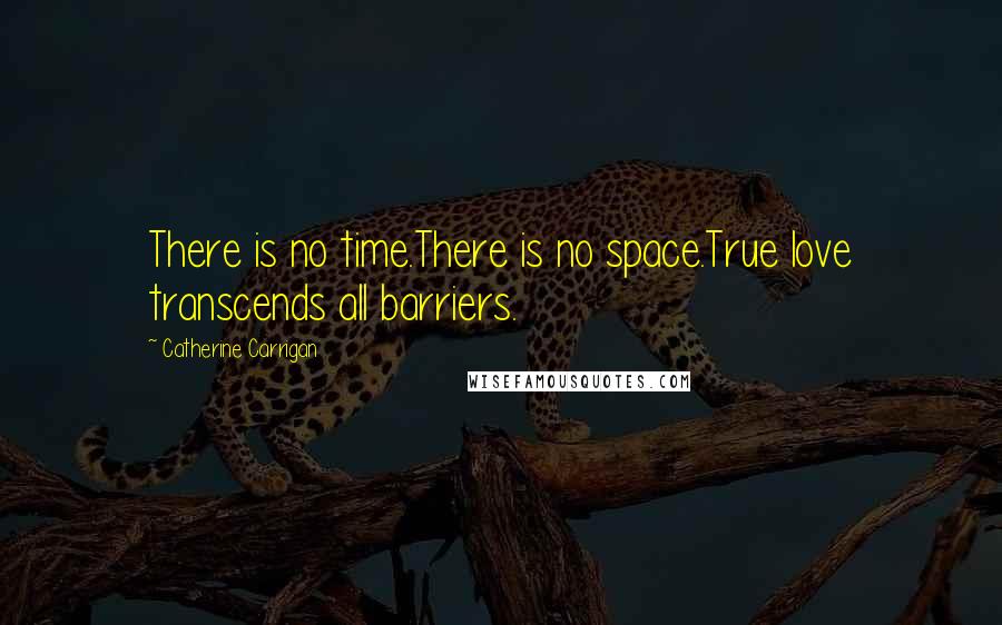 Catherine Carrigan Quotes: There is no time.There is no space.True love transcends all barriers.