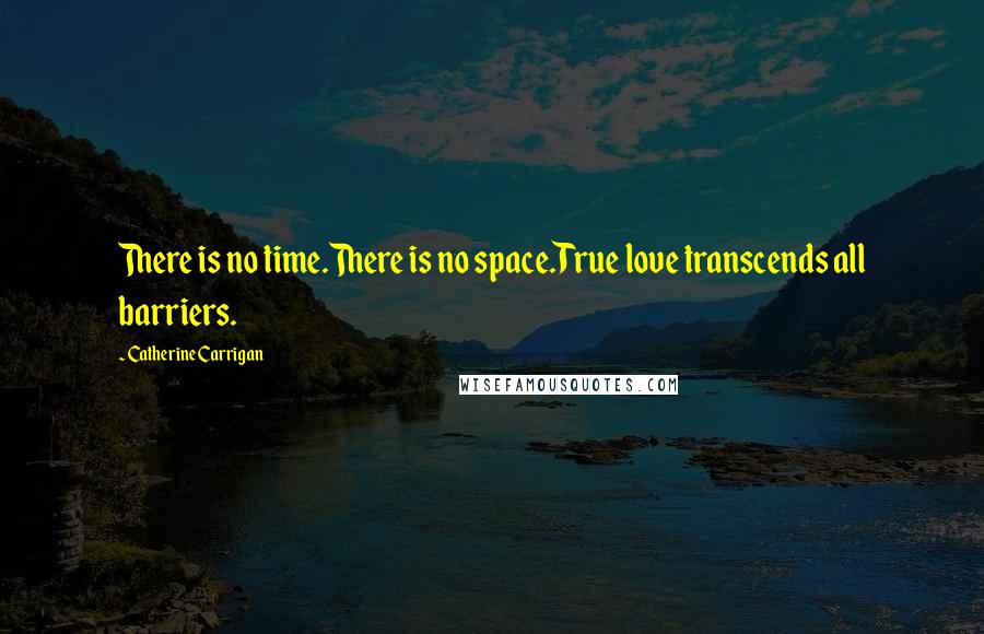 Catherine Carrigan Quotes: There is no time.There is no space.True love transcends all barriers.