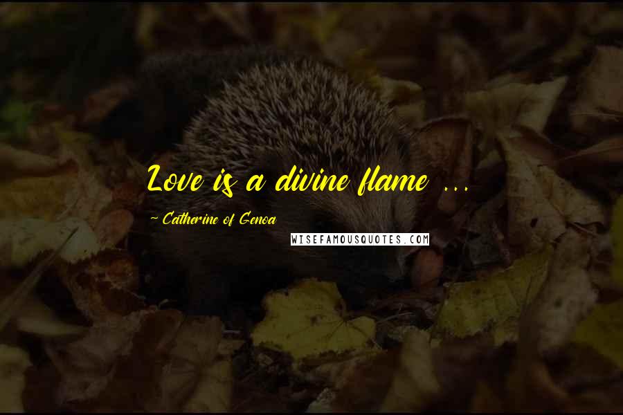 Catherine Of Genoa Quotes: Love is a divine flame ...