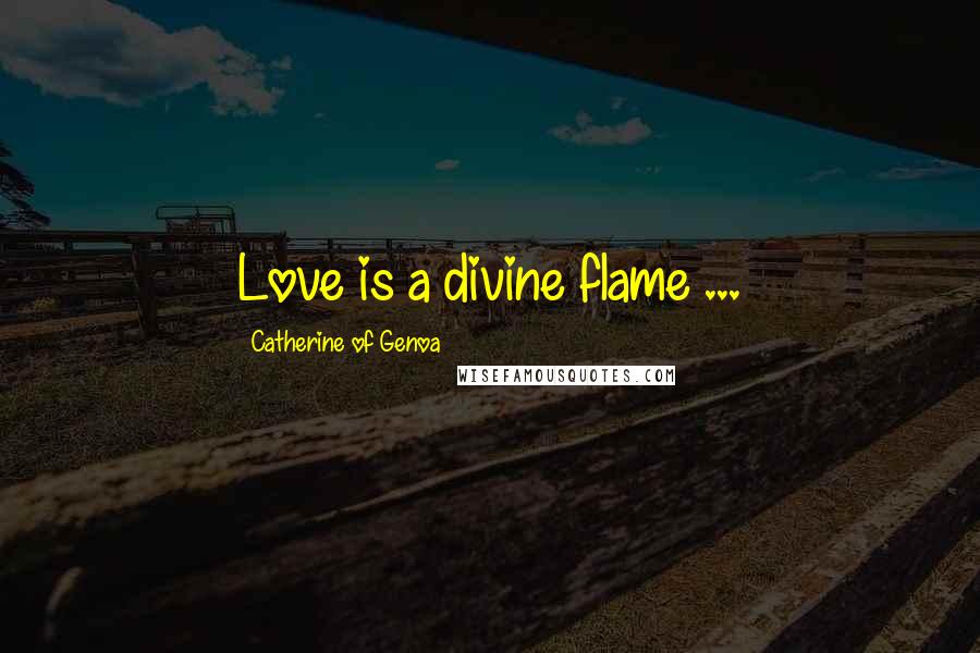 Catherine Of Genoa Quotes: Love is a divine flame ...