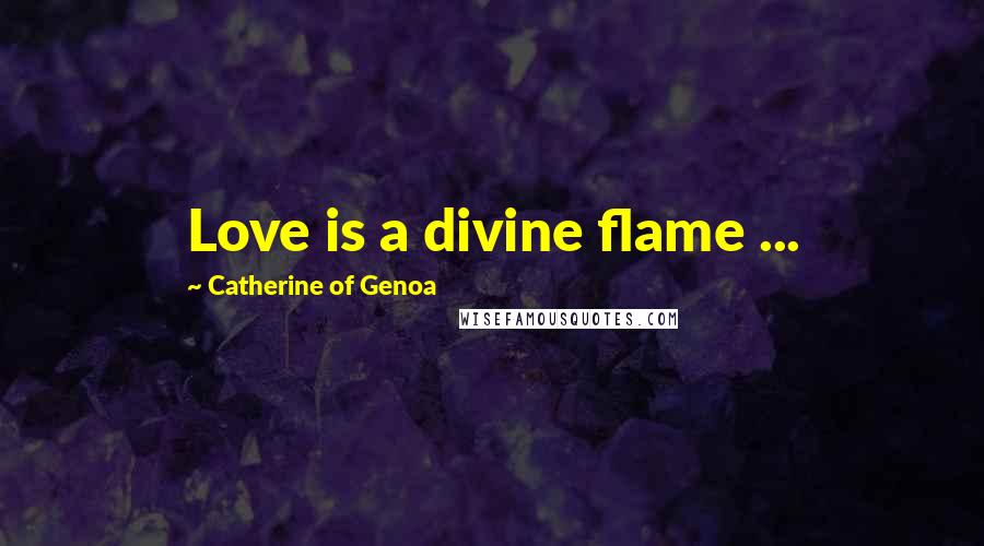Catherine Of Genoa Quotes: Love is a divine flame ...
