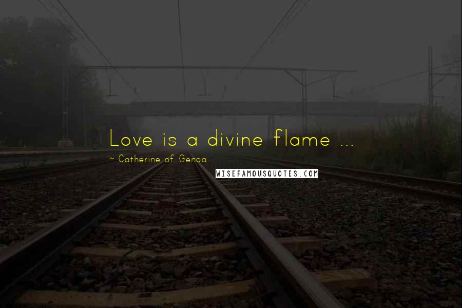 Catherine Of Genoa Quotes: Love is a divine flame ...