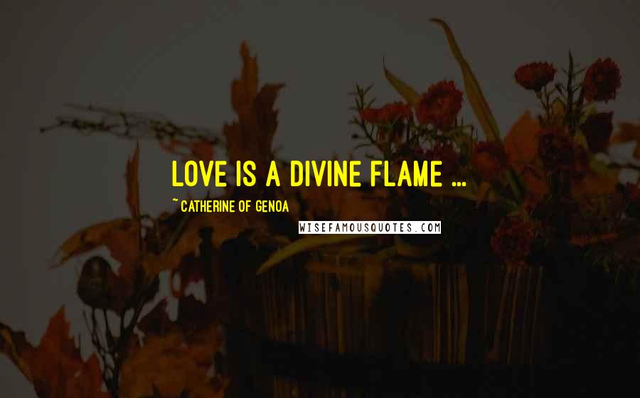 Catherine Of Genoa Quotes: Love is a divine flame ...