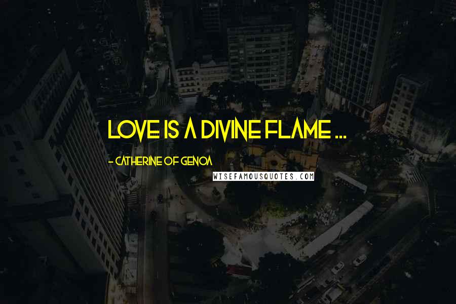 Catherine Of Genoa Quotes: Love is a divine flame ...