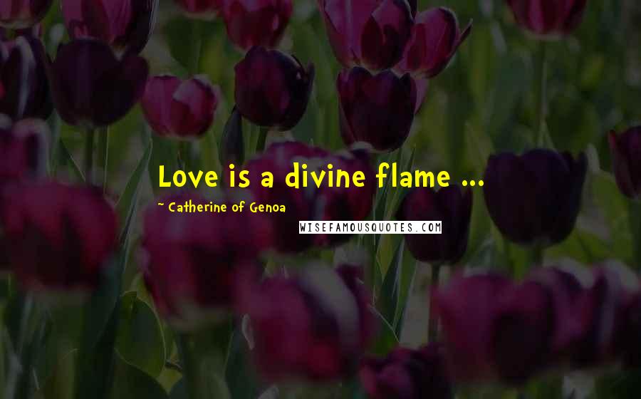 Catherine Of Genoa Quotes: Love is a divine flame ...
