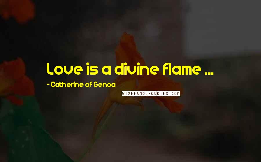 Catherine Of Genoa Quotes: Love is a divine flame ...