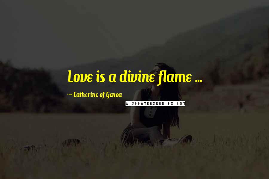 Catherine Of Genoa Quotes: Love is a divine flame ...