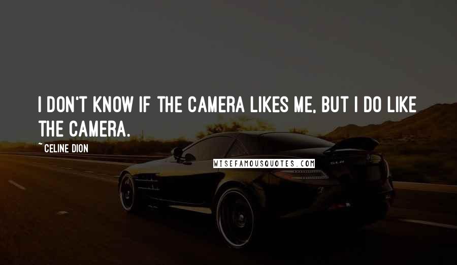 Celine Dion Quotes: I don't know if the camera likes me, but I do like the camera.