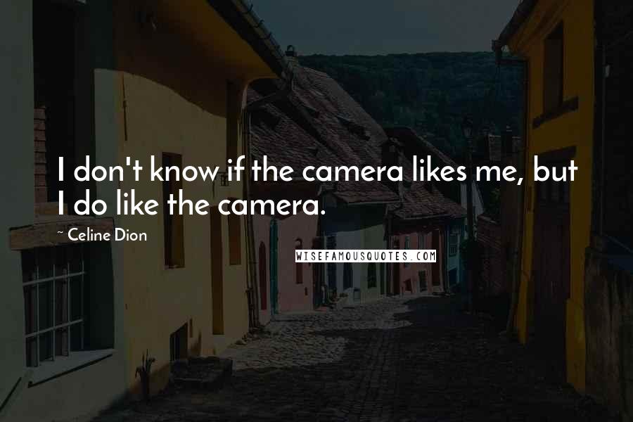 Celine Dion Quotes: I don't know if the camera likes me, but I do like the camera.