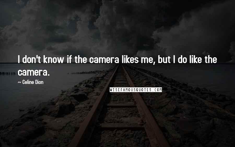 Celine Dion Quotes: I don't know if the camera likes me, but I do like the camera.