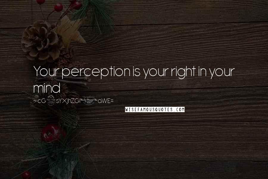 CG9sYXJhZGl0aWE= Quotes: Your perception is your right in your mind