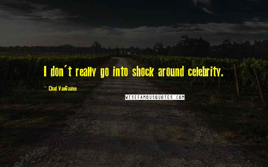 Chad VanGaalen Quotes: I don't really go into shock around celebrity.