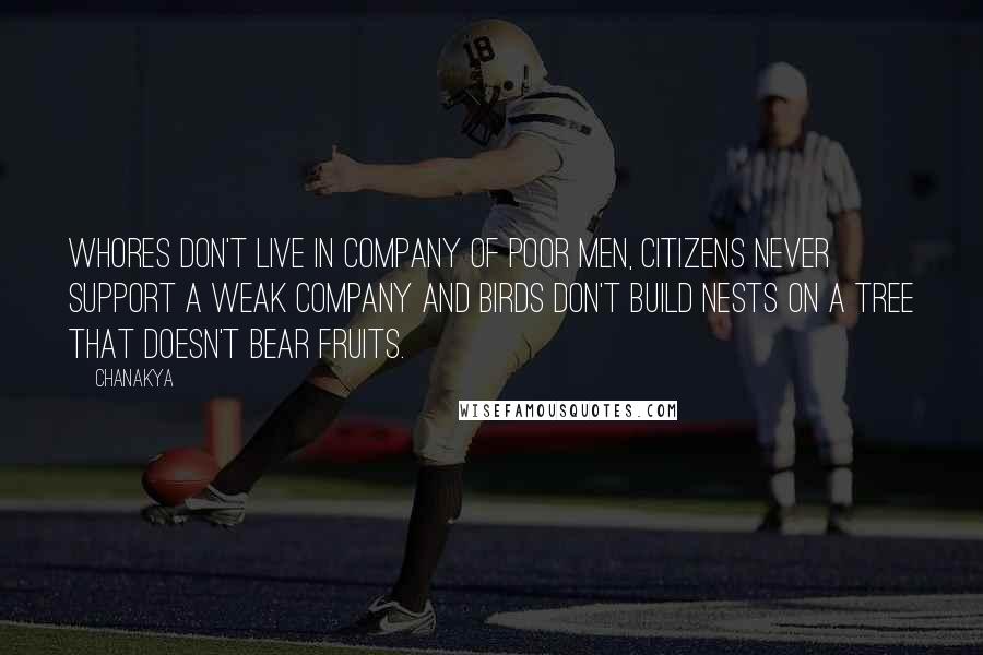 Chanakya Quotes: Whores don't live in company of poor men, citizens never support a weak company and birds don't build nests on a tree that doesn't bear fruits.
