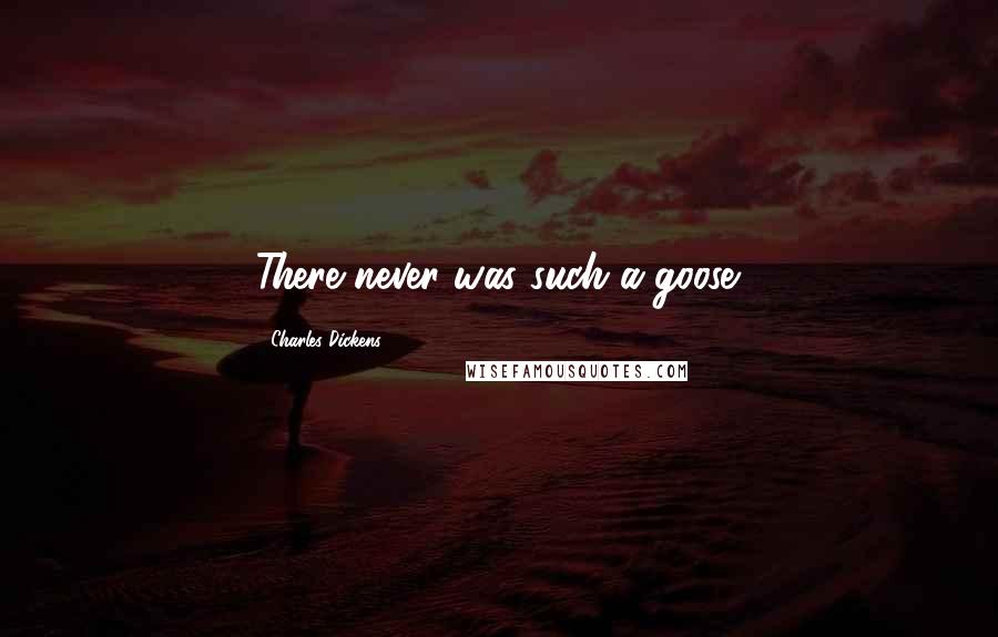 Charles Dickens Quotes: There never was such a goose.